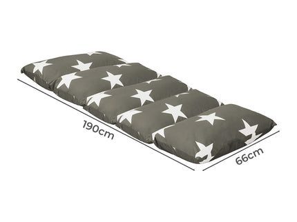 Dreamz Foldable Mattress Kids Pillow Dark Grey Medium-1864184488653885442