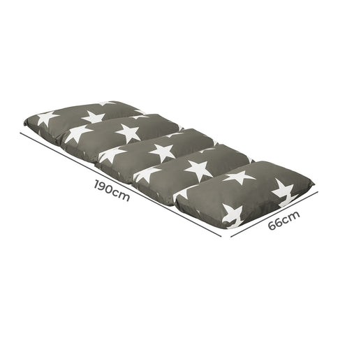Dreamz Foldable Mattress Kids Pillow Dark Grey Medium-1864184488653885442