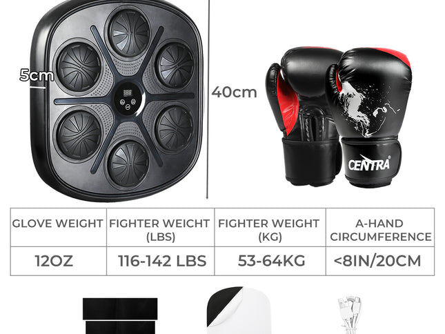 Centra Punching Box With 12 OZ Boxing Glove-1973193424274329602