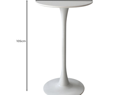Levede 2x Round Bar Table Pub Tables White-1942353410514882562