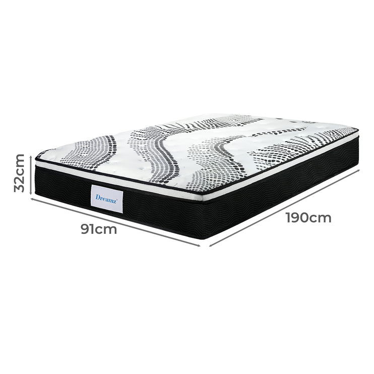 Dreamz 7 Zone Pocket Spring Mattress Medium Firm Single-2006733415365349378