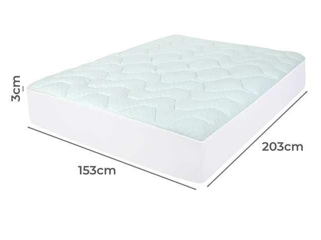 Dreamz Mattress Topper Pillowtop Cover Protector Queen-2006733413616324610