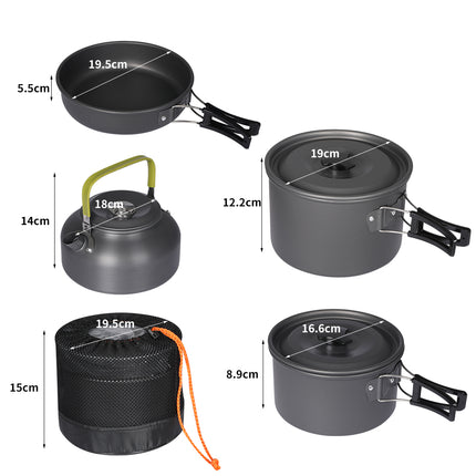 Toque 16Pcs Camping Cookware Set Outdoor-1973194050815266818