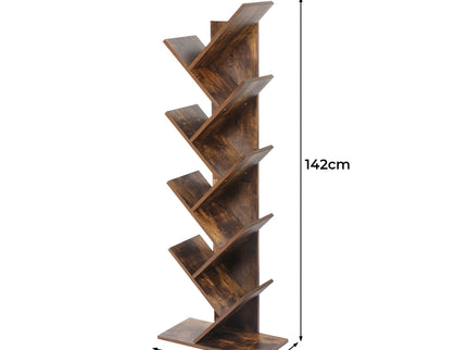 Levede Bookshelf Wooden Tree Bookcase-1910113287173967874