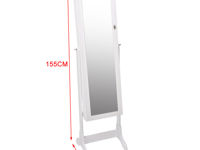 Levede Mirror Jewellery Cabinet Makeup-1973193900101341186