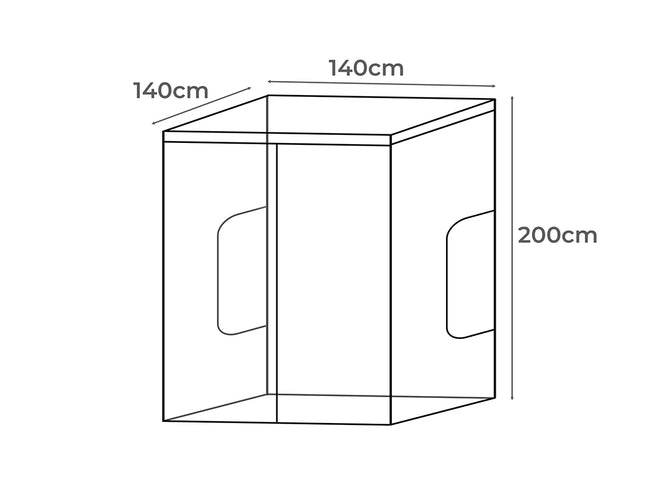 Grow Tent Indoor System Hydroponics 140x140x200-1864184492101603330