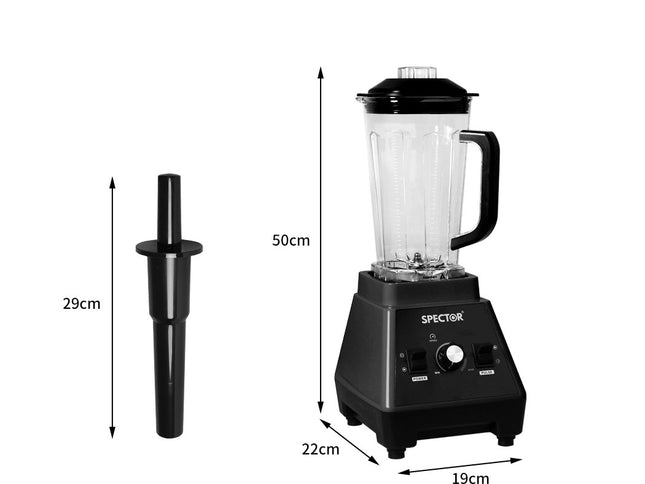 Spector 2L Commercial Blender Mixer Black-1973194014089940994
