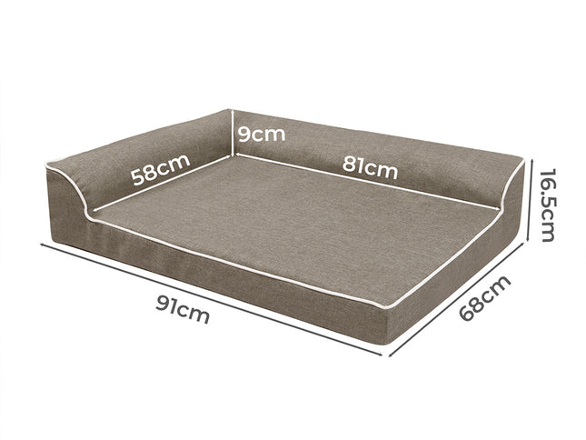 Pawz Orthopedic Dog Bed L Coffee-1975420324510044162
