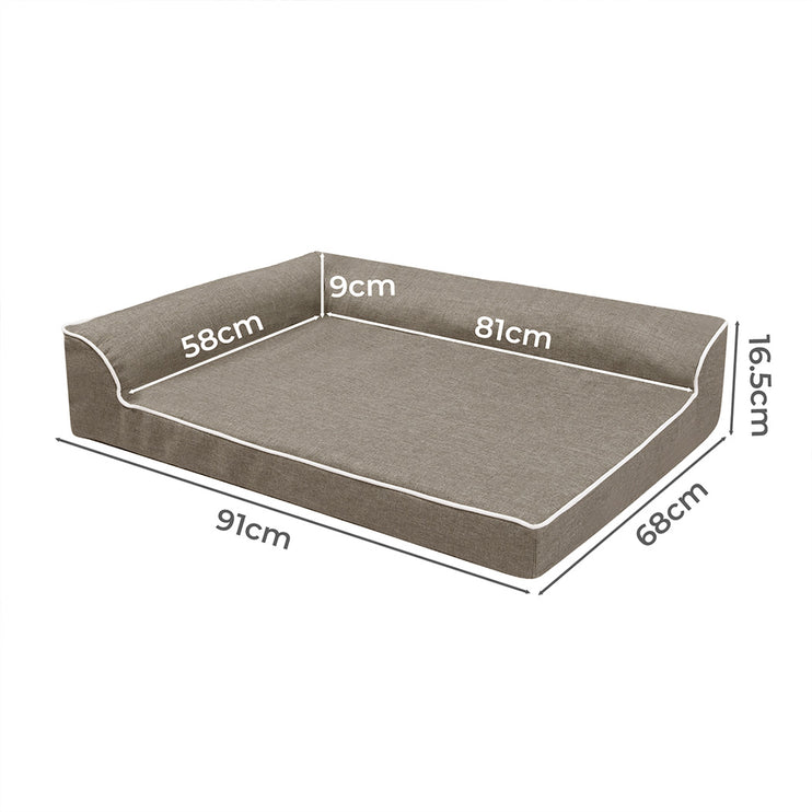Pawz Orthopedic Dog Bed L Coffee-1975420324510044162