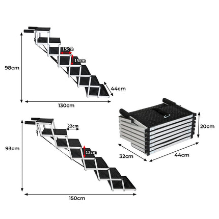 Pawz Dog Ramp Pet Stair Car Suv Travel Step Foldable-1973193548832575490