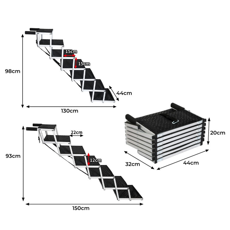Pawz Dog Ramp Pet Stair Car Suv Travel Step Foldable-1973193548832575490