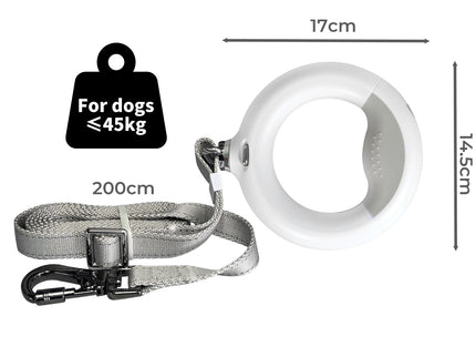 PaWz LED Dog Leash Lead Walking Rope White-1864184546812104706