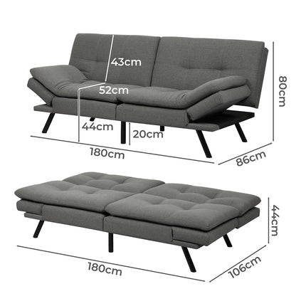 Levede Sofa Bed Futon Recliner Lounge-1975420389416898562