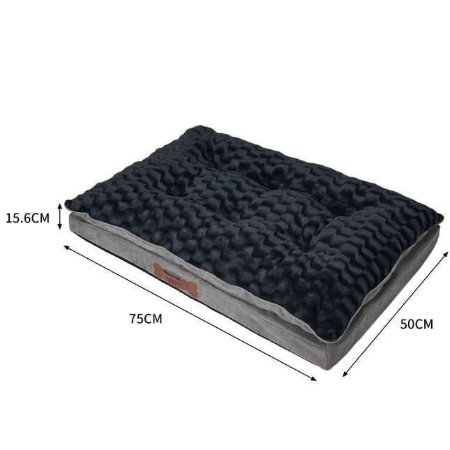 Dog Calming Bed Warm Soft Plush Comfy S Grey Small-1954802527455285250