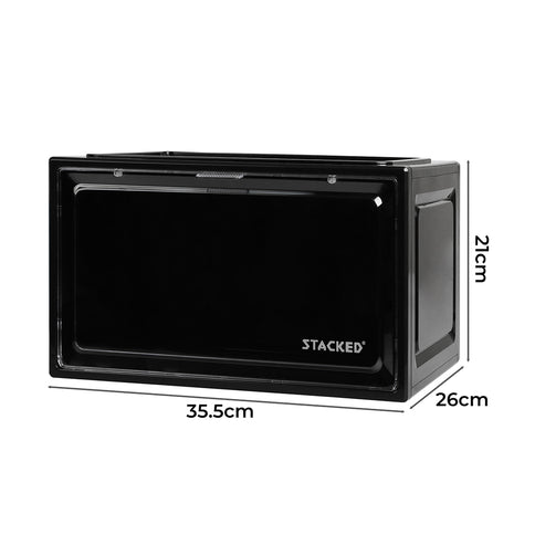 Stacked Shoe Box Acrylic Sneaker Display 1PC Black-1864184606924869634