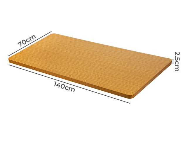 Levede Desktop For Motorised Adjustable Black 140X70CM Natural-1942353107052793858
