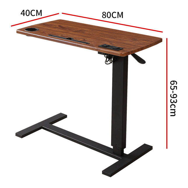 Levede Standing Desk Height Adjustable Brown-1973193834460483586