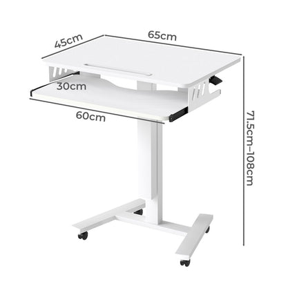 Levede Mobile Standing Desk Adjustable Height Table-2011971109892788226