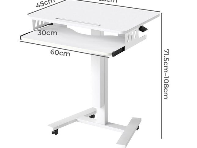Levede Mobile Standing Desk Adjustable Height Table-2011971109892788226