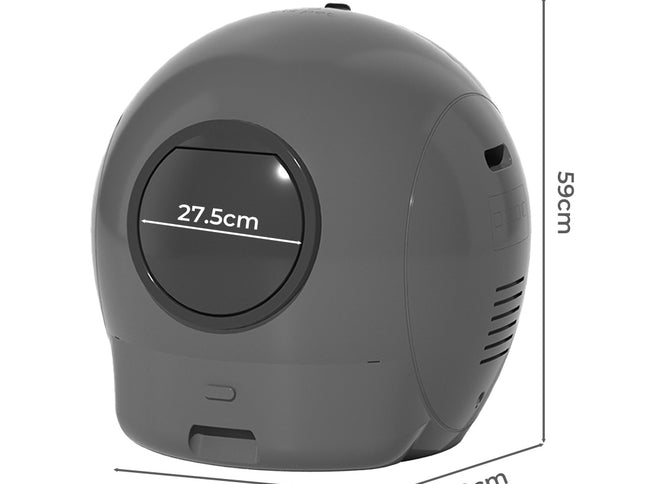 Pawz Automatic Cat Litter Box Large Self-Cleaning Grey-1973193538384564226