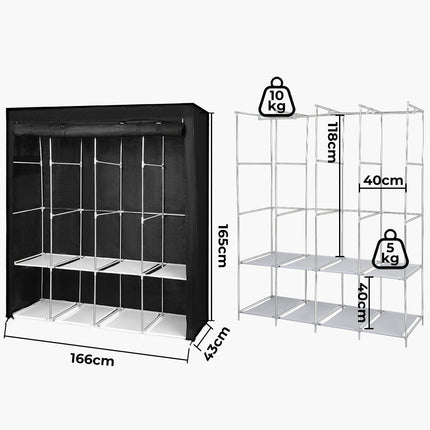 Levede Portable Closet Wardrobe Organizers 166CM-1973193531308773378