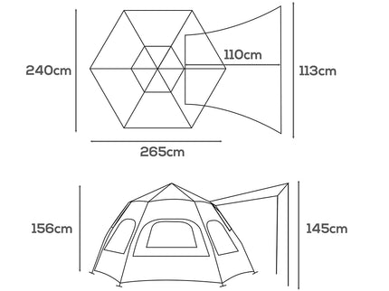 Instant Pop up Tent Auto Family Camping-1894516811932766210