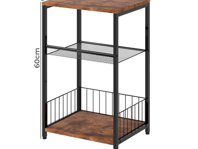 Levede Side Table 3-Tier Storage Shelf Modern Table-2011971113818656770
