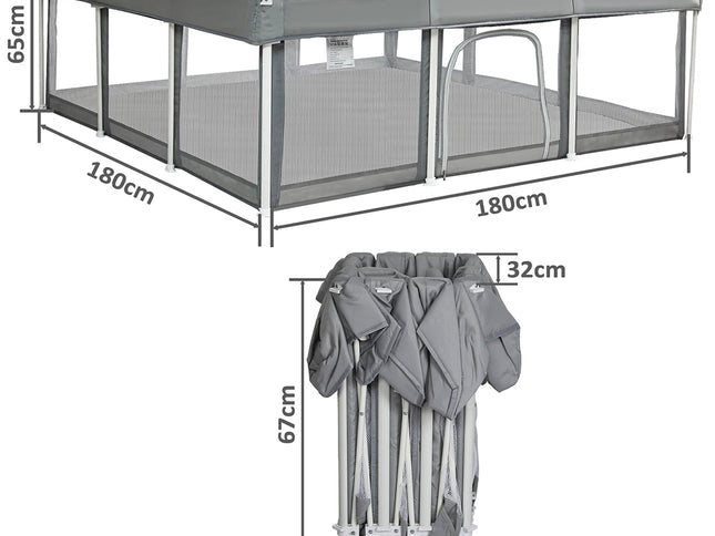Bopeep Kids Playpen Foldable 180X180-1954802415811301378