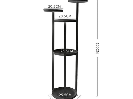 Levede Plant Stand Outdoor Indoor Flower Black Medium-1864184712881377282