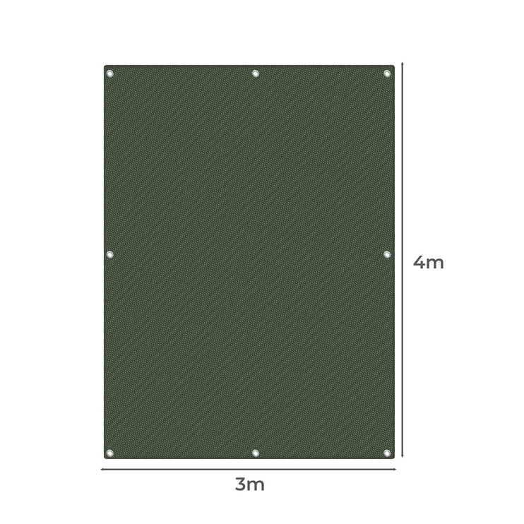 Polyester Canvas Tarp Tarpaulin Sun 4x3 Meter-2006732939739664386