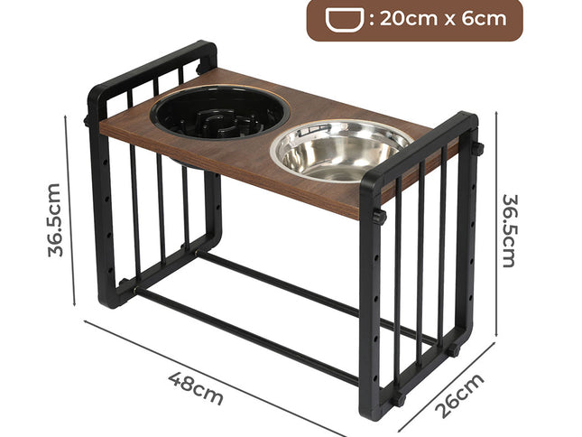 PaWz Adjustable Height Pet Feeder Elevated L Large-1973193682760896514