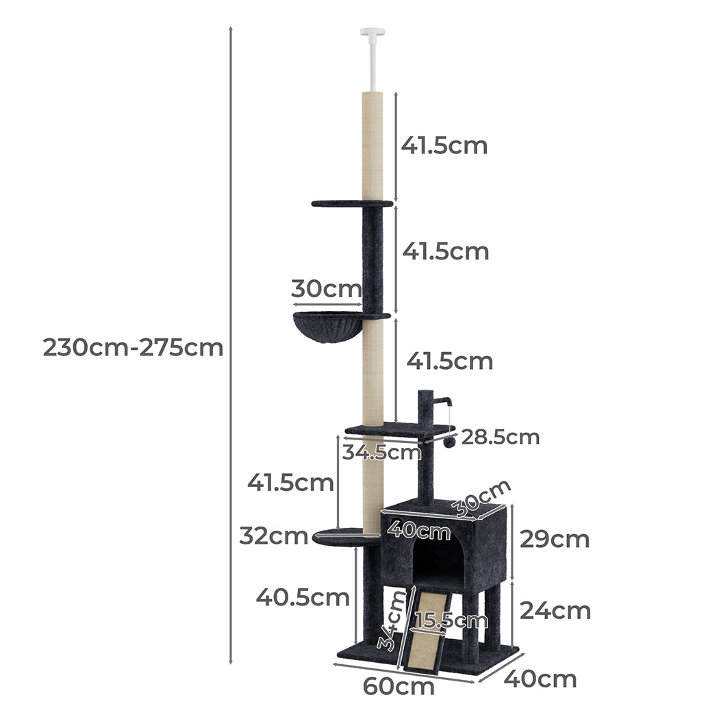 Pawz Cat Tree Scratching Post Scratcher Hammock Condo-2018816802200621058