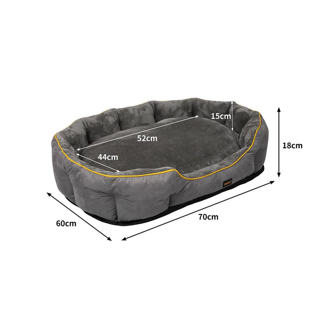 PaWz Electric Pet Heater Bed Heated M Grey Medium-1954802543565606914