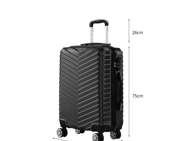 Slimbridge 28" Luggage Suitcase Travel Black 28 inch-1864184358865342466