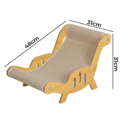 Pawz Cat Scratcher Bed Lounge Chair Scratching Pad-2029387297274859522