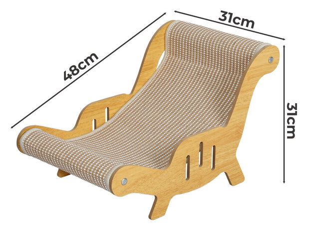 Pawz Cat Scratcher Bed Lounge Chair Scratching Pad-2029387297274859522