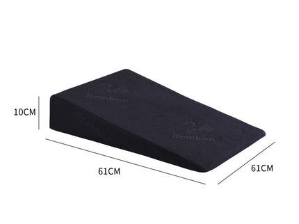 Cool Gel Memory Foam Bed Wedge Pillow With Cover Black 10-1910113040687304706