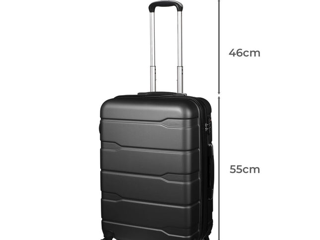 Slimbridge 20" Expandable Luggage Carry Black 20 inch-1864184368566767618