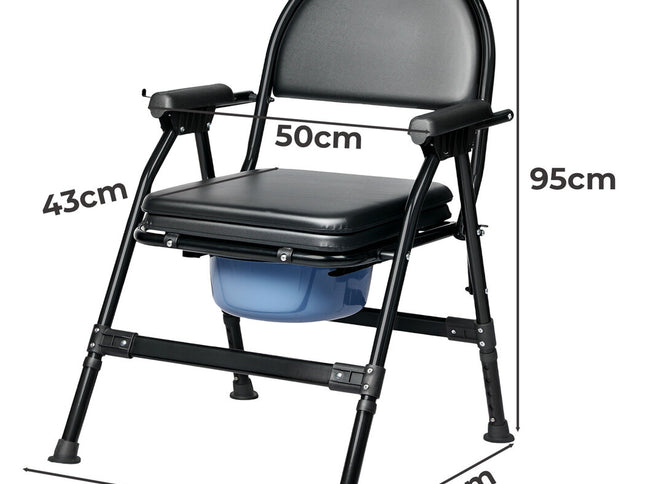 Levede Shower Tiolet Commode Chair Bedside Seat Elderly Pregnant Disability Aid-2029334091652009986