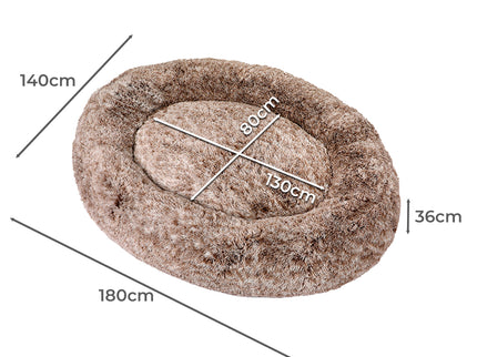 PaWz Replacement Pet Bed Cover Zipper Brown Cover-1864184539161694210
