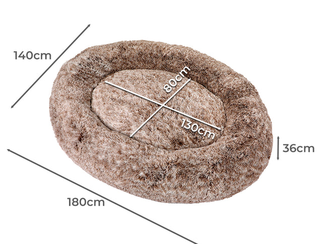 PaWz Replacement Pet Bed Cover Zipper Brown Cover-1864184539161694210