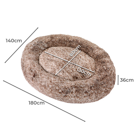 PaWz Replacement Pet Bed Cover Zipper Brown Cover-1864184539161694210