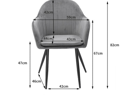 Levede 2x Armchair Lounge Chair Accent-1910112232654639106