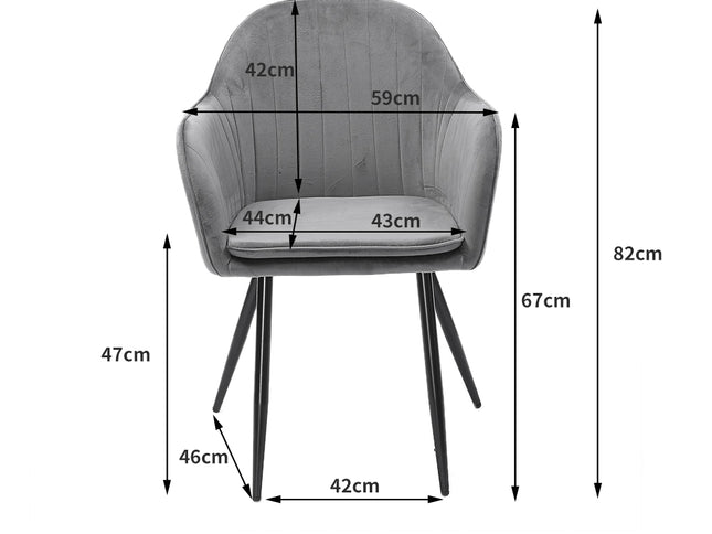 Levede 2x Armchair Lounge Chair Accent-1910112232654639106