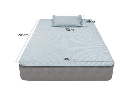 DreamZ Latex Cooling Bed Sheet Set Fitted 2PCS KS King Single-1910113200003747842