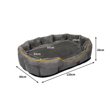PaWz Electric Pet Heater Bed Heated XL Grey X-Large-1954802544337358850