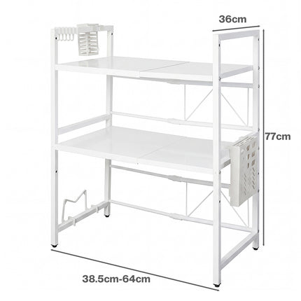 Toque Microwave Shelf 3 Tier Adjustable Oven Storage Rack Stand Holder Kitchen-2061251871296851970