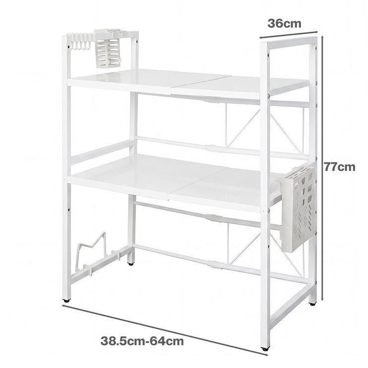 Toque Microwave Shelf 3 Tier Adjustable Oven Storage Rack Stand Holder Kitchen-2061251871296851970
