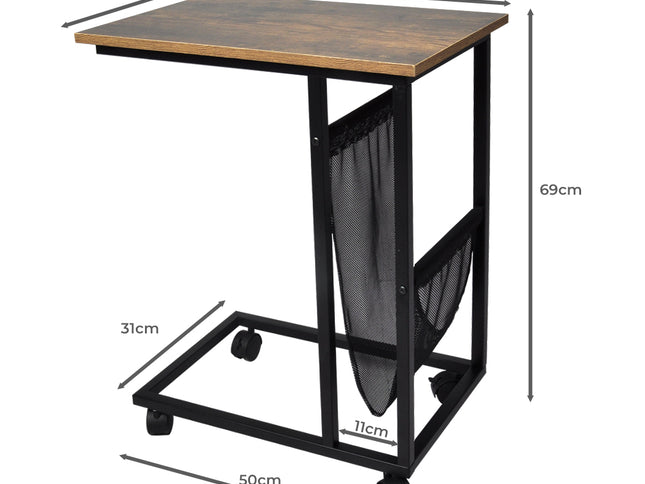 Levede Side Table Mobile Coffee Tables-1973193985577062402