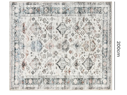 Marlow  Floor Rug Vintage Short Pile Washable Carpet Soft Plush Non Slip 200x230-1910112209577578498